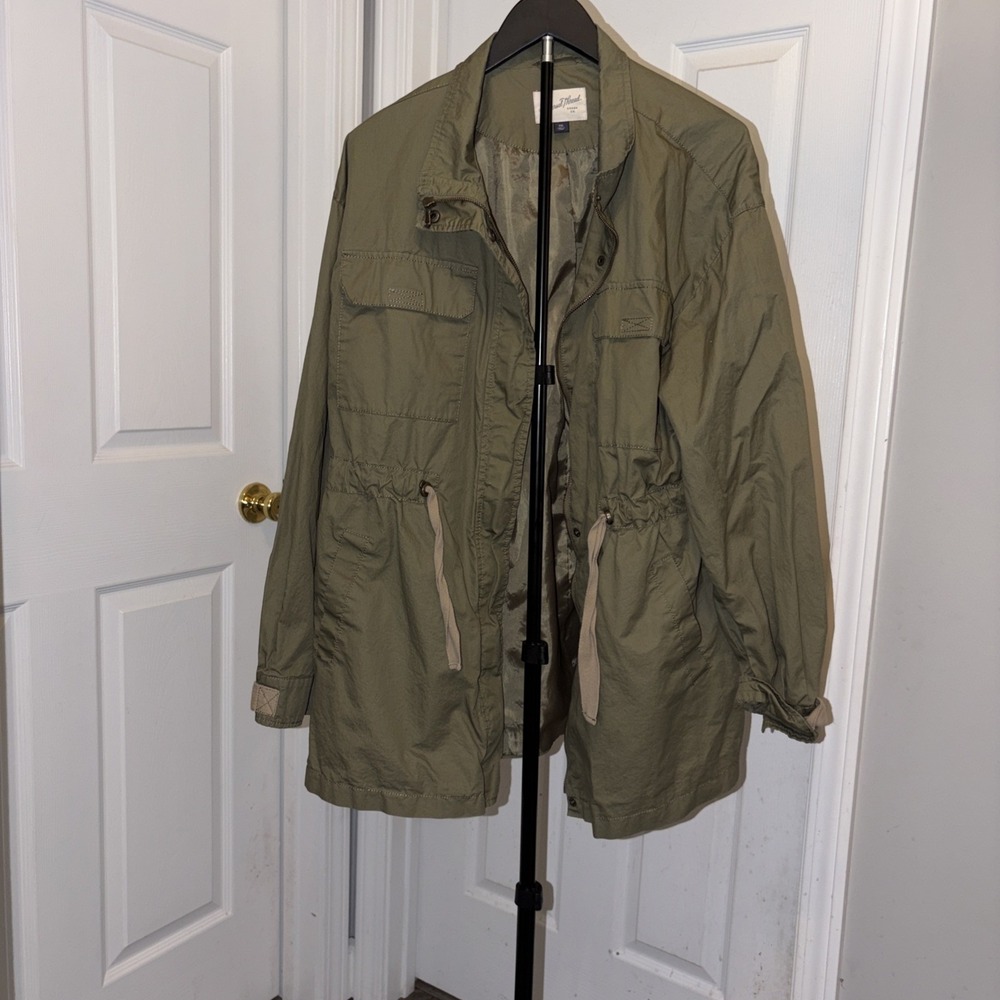 Universal Thread Army Green‎ Cargo Utility Jacket with Inside drawstring XXL EUC